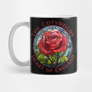 Cotswolds England UK Rose Floral Red Gardener's Mug